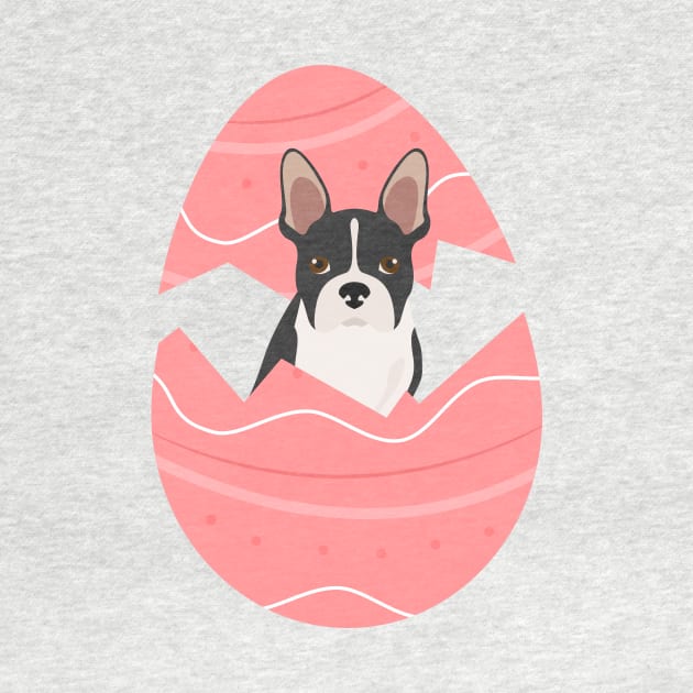 Boston Terrier Dog in Easter Egg by Seasonal Dogs